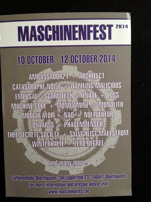 Maschinenfest 2014