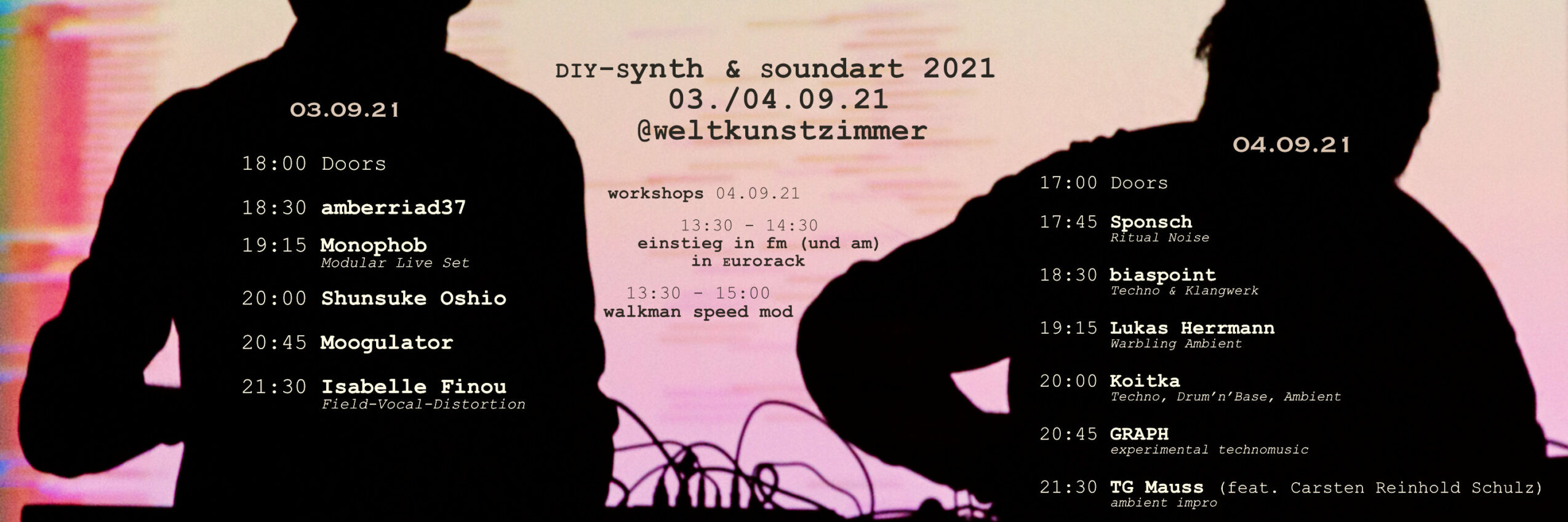 DIY-SYNTH & SOUNDART // DÜSSELDORF 03-04.09.21 WELTKUNSTZIMMER