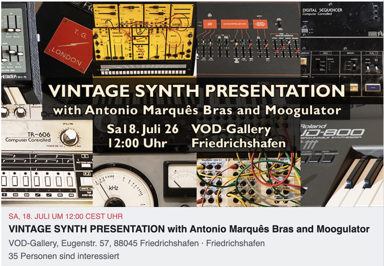 VOD Fest Vintage Synthesizer Presentation
